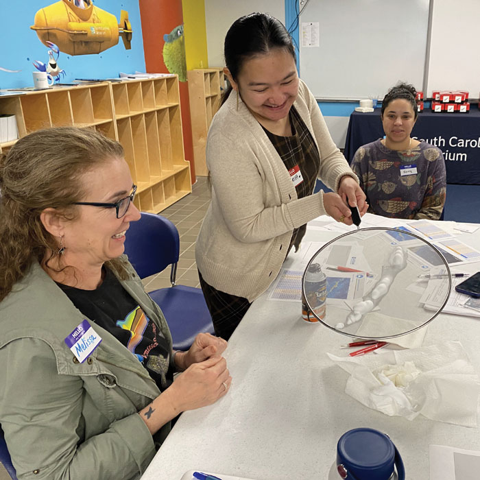 South Carolina Aquarium workshop participants