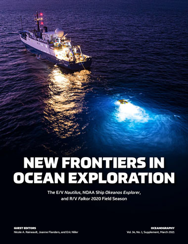New Frontiers in Ocean Exploration: The E/V Nautilus, NOAA Ship Okeanos Explorer, and R/V Falkor 2020 Field Season cover