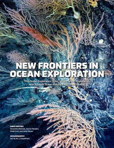 New Frontiers in Ocean Exploration: The Ocean Exploration Trust, NOAA Ocean Exploration, and Schmidt Ocean Institute 2021 Field Season cover