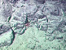 Fractured pillow basalts