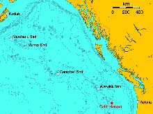 Alaska Seamount Locator Map