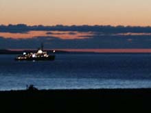 CCGS Louis St. Laurent awaits first light