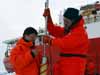 Preparing to an drill an ice core