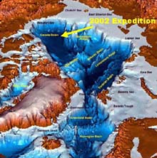 map of Canada Basin