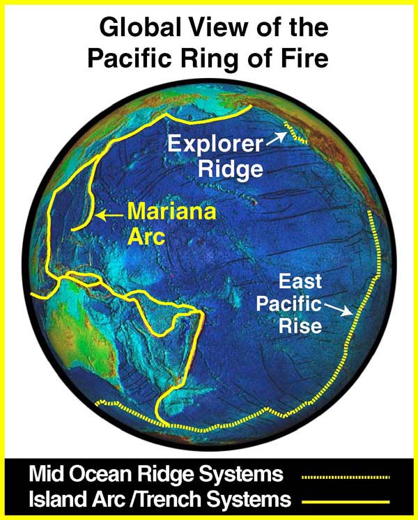 Global View of the Pacific Ring of Fire