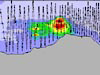 Cross-section of a hydrothermal plume over Magic Monutain. 