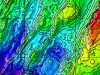 Bathymetric map of Explorer Ridge. 