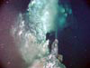 Anhydrite and sulfide chimney at Majestique vent field.