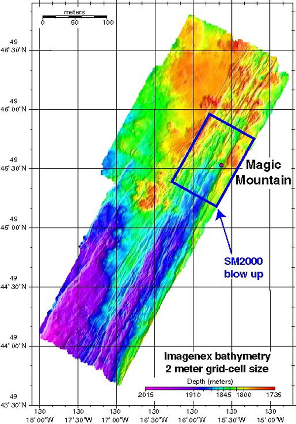 Imagenex pencil-beam bathymetry