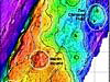 Bathymetric map of Magic Mountain area