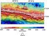  A multibeam bathymetric map of the Galapagos Rift area