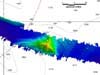 A digital terrain model of a seamount.