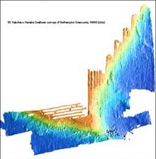 Seabeam map of the eastern Northampton Seamount