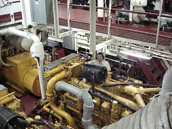 Ron Brown engine room