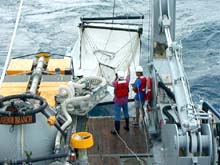 deploying a Tucker trawl