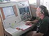Jim Sullivan, tracks the Johnson-Sea-Link II submersible