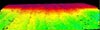 3-D multibeam image of the Westward view of Forcepia-land escarpment.
