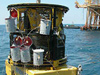 The ROV Innovator during a morning launch