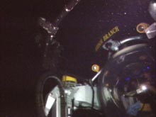 Deep below the photic zone in the JSL II submersible.