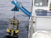 R/V SEWARD JOHNSONS ROV being launched.