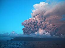 Anatahan Volcano eruption, May 11, 2003.