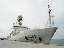 NOAA Ship Ronald H. Brown docked at the Port of Panama City, Florida