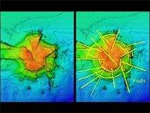 Bright Bank, and underwater salt dome on the continental shelf of the Gulf of Mexico