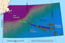 Overview of Bear, Kelvin, and Manning Seamounts.