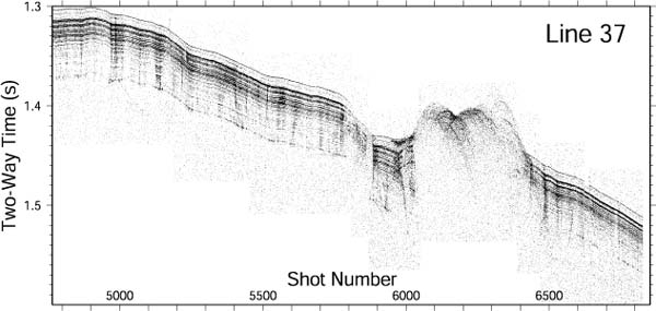 Subseafloor image acquired in the Gulf of Mexico