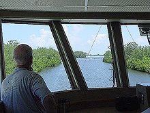 view from bridge of R/V Seward Johnson