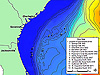 map of the 13 dive sites in Estuary to the Abyss Expedition