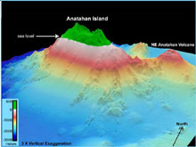 EM300 and SB2000 multibeam bathymetry of the Anatahan Island vicinity