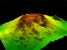 See a Quicktime virtual-reality animation of Esmeralda submarine volcano.