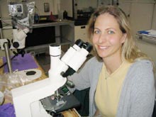 Anne Simpson, University of Maine doctoral student Anne Simpson.  Image courtesy of L. Arnold.