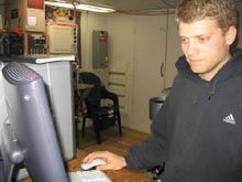 Webb Pinner, Graduate student, URI Graduate School of Oceanography.