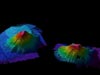 Multibeam image of Retriever and Pickett Seamounts.