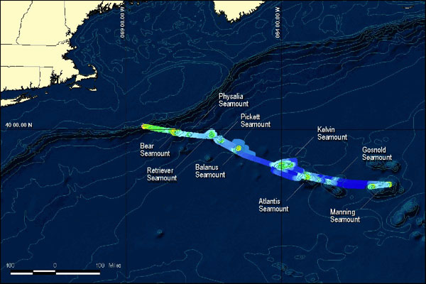 Mountains in the Sea 2004 multibeam mapping efforts from the Ronald H. Brown.