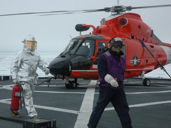 The helicopters will refuel on board the ship without shutting down the engines