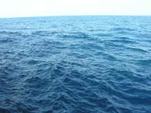 The beautiful blue waters of the Gulf of Mexico, surprisingly calm only 3 days after Hurricane Katrina. The beautiful blue waters of the Gulf of Mexico, surprisingly calm only 3 days after Hurricane Katrina.