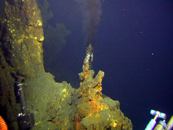 Scientist found that Brothers Volcano produces black smoker chimneys venting at high-temperature.