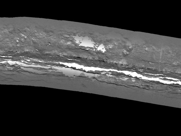 grayscale image of seafloor