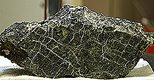 Hand sample of a serpentinite from Lost City