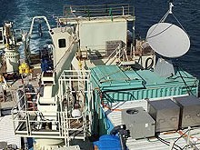 Satellite Van onboard the R/V Knorr