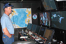 Ballard in Ship's Control Room