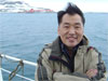 Dr. Minkyu Park on the RV Yuzhmorgeologiya.