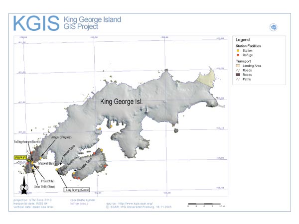 The geographic names of the study area that will be the focus of the Sounds of the Southern Ocean expedition.