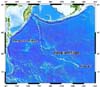 Emperor Seamount chain stretching more than 6000 km in the Pacific Ocean.