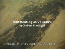 View a video of Vailulu'u fields releasing substantial quantities of an oil-like liquid.