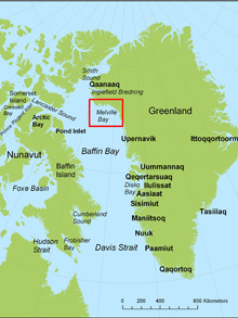 Map of West Greenland