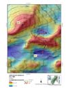 Map of two peaks on the NE end of Davidson Seamount.